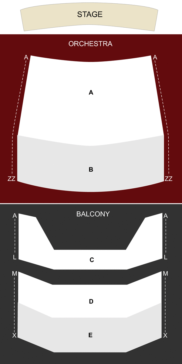Saroyan Theatre Seating Chart
