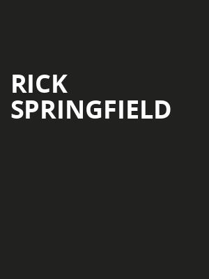 Rick Springfield, Warnors Theater, Fresno
